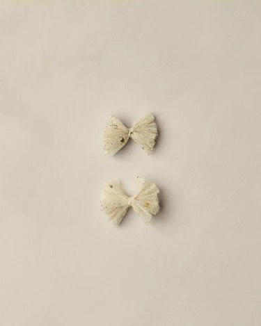 Noralee Flutter Tulle Clips   NLA029MSCH    Champagne Stars