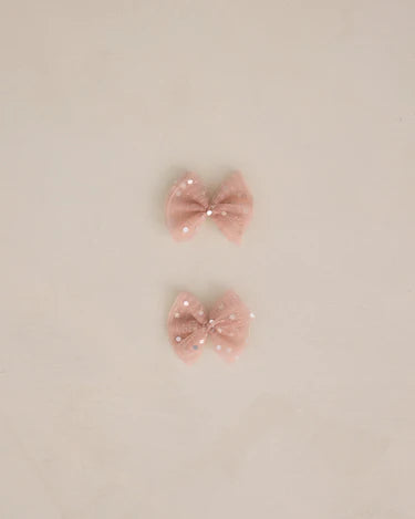 Noralee Flutter Tulle Clips   NLA029WWJR     Rose