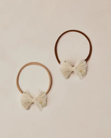 Noralee Flutter Tulle Headband    NLA030MSCH   Champagne Stars
