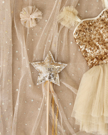 Noralee Flutter Tulle Clips   NLA029MSCH    Champagne Stars