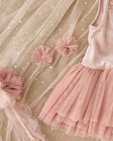 Noralee Flutter Tulle Clips   NLA029WWJR     Rose
