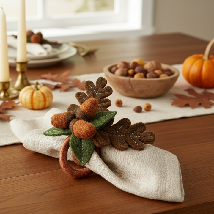 Danica Napkin Ring - Oak & Acorn