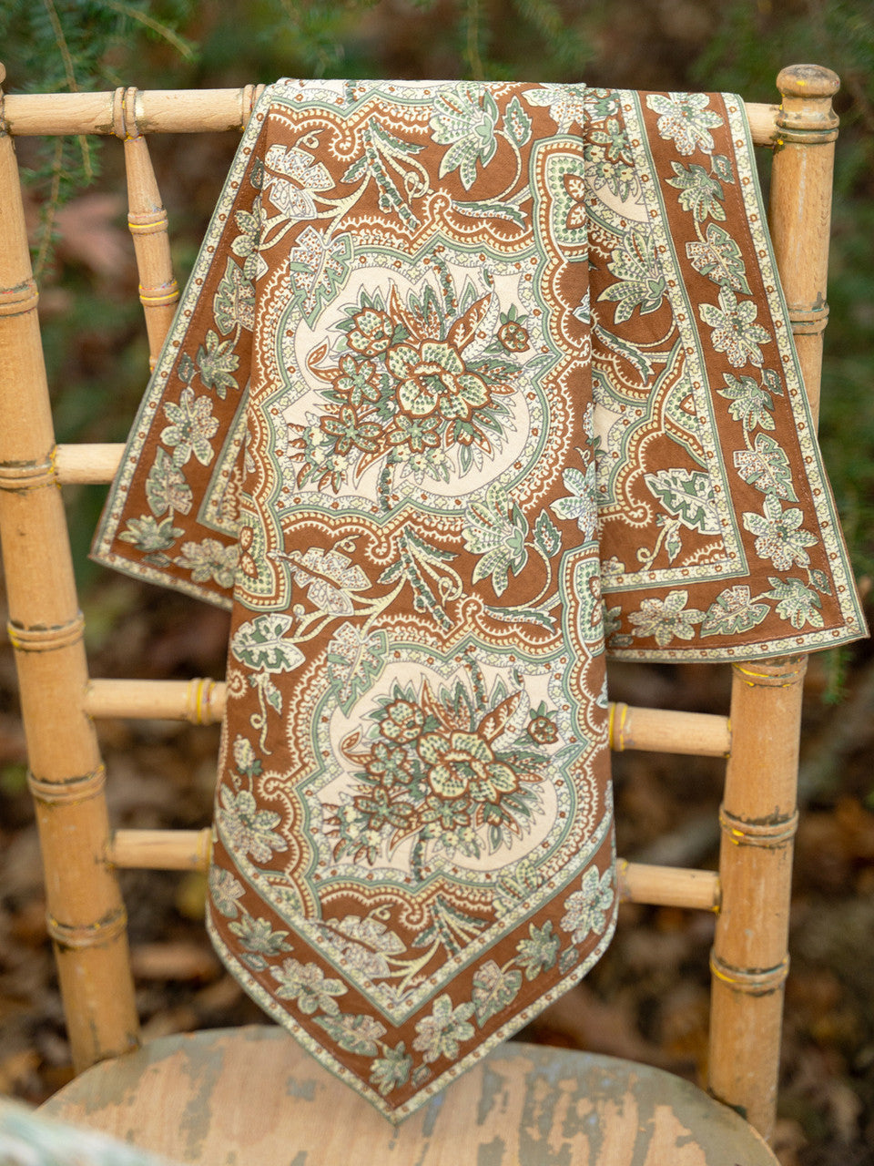 April Cornell Timeless Tapestry Table Linen Collection - Maple