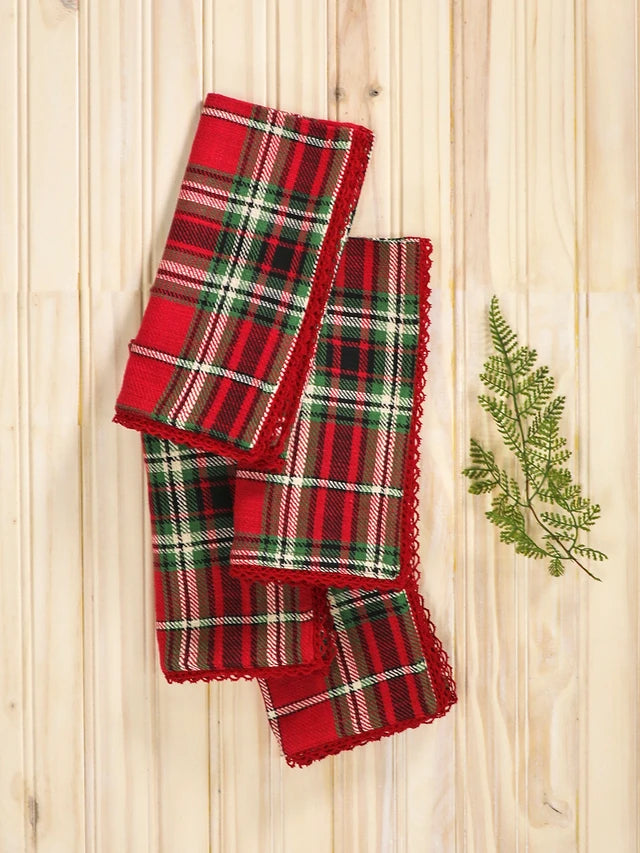 April Cornell Tartan Plaid Table Linens