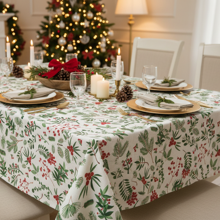 Danica Winterberry Table Linens