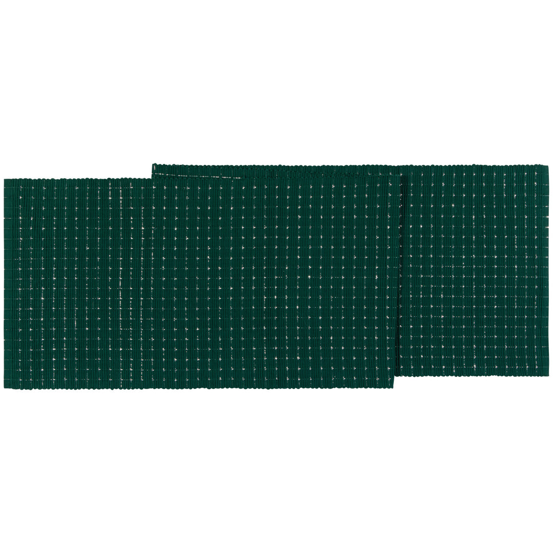Danica Ribbed Spruce Table Runner NTR3662