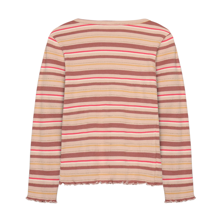 Minymo Girls Long Sleeve Ribbed Tee   124401-5000