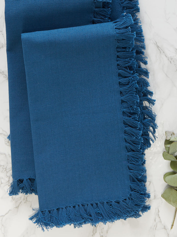 April Cornell Essential Blue Napkin Set/4