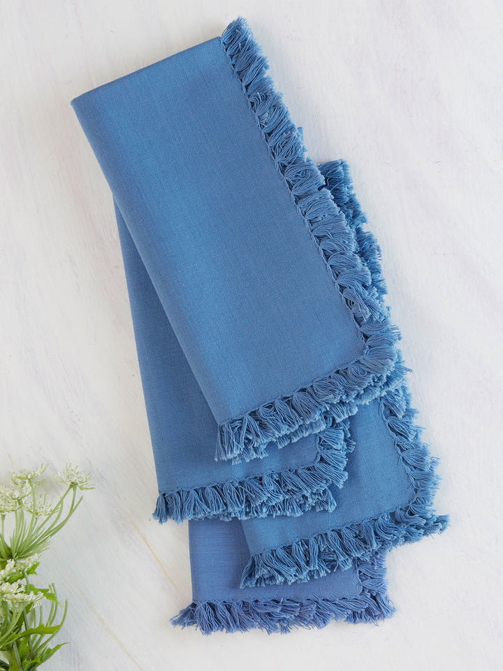 April Cornell Essential Napkin Set/4  -  Periwinkle