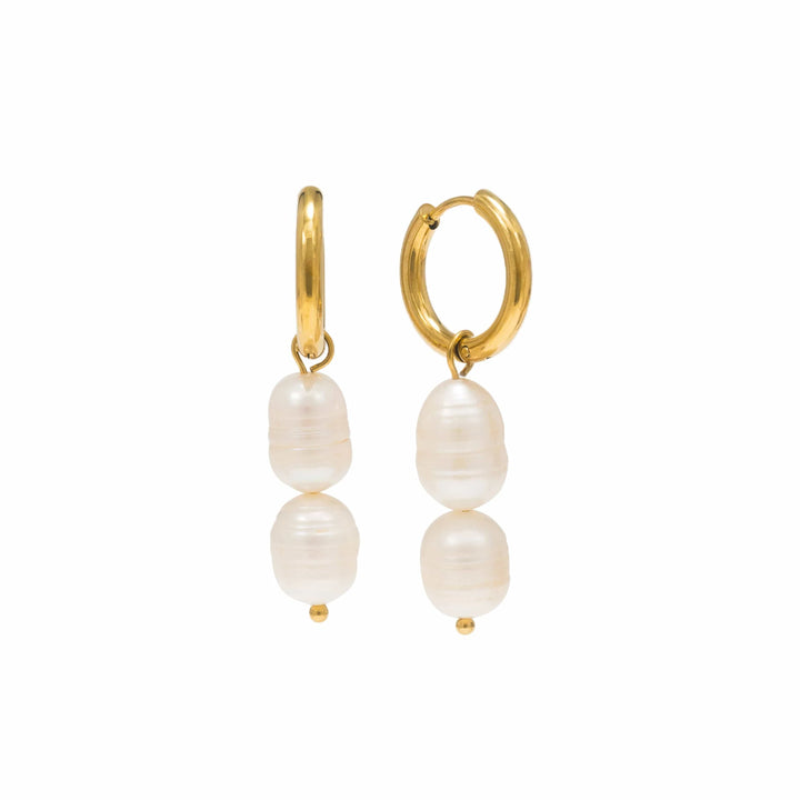 Lover's Tempo Oceane Double Pearl Hoop Earring*