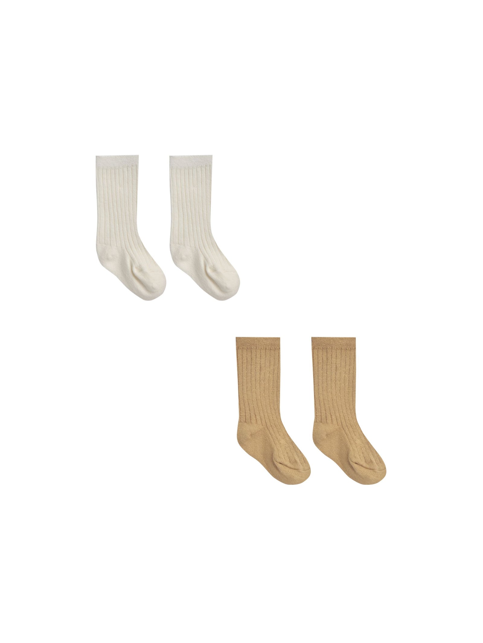 Quincy Mae Baby Sock Set  QMA148BEYY  Ivory & Honey