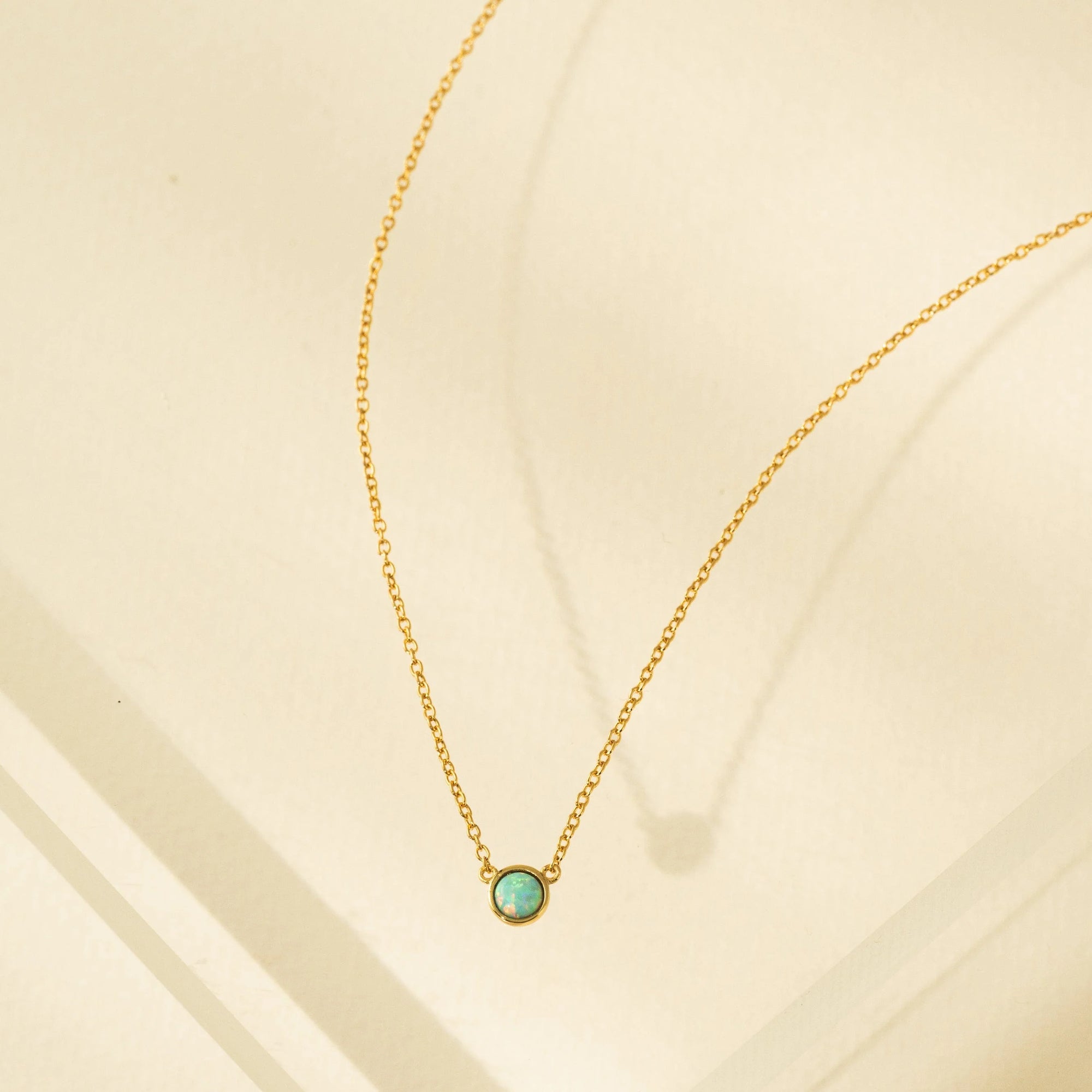 Lovers Tempo Opal Necklace - Blue Opal