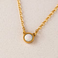 Lover's Tempo Opal Waterproof Necklace - Gold