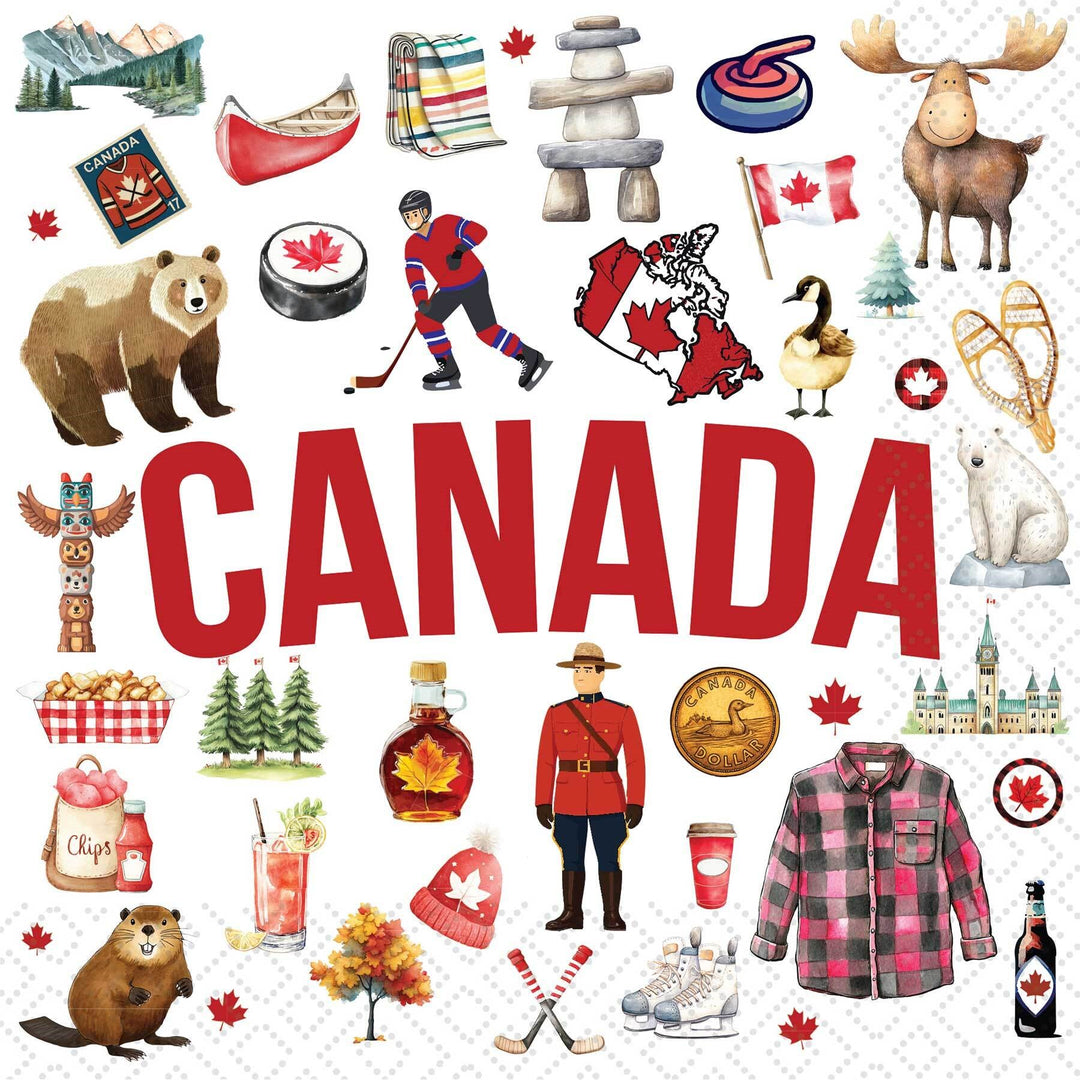 Canada Icon Paper Luncheon Napkin
