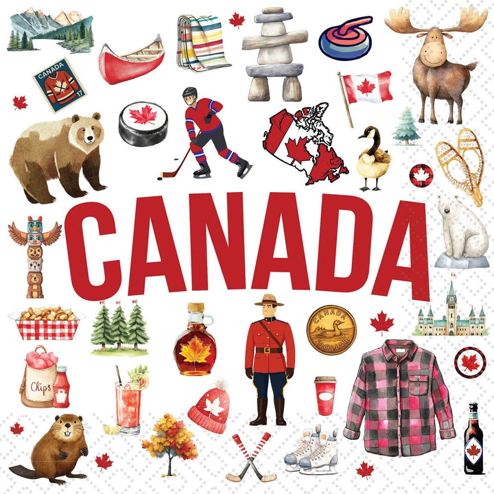 Canada Icon Paper Luncheon Napkin