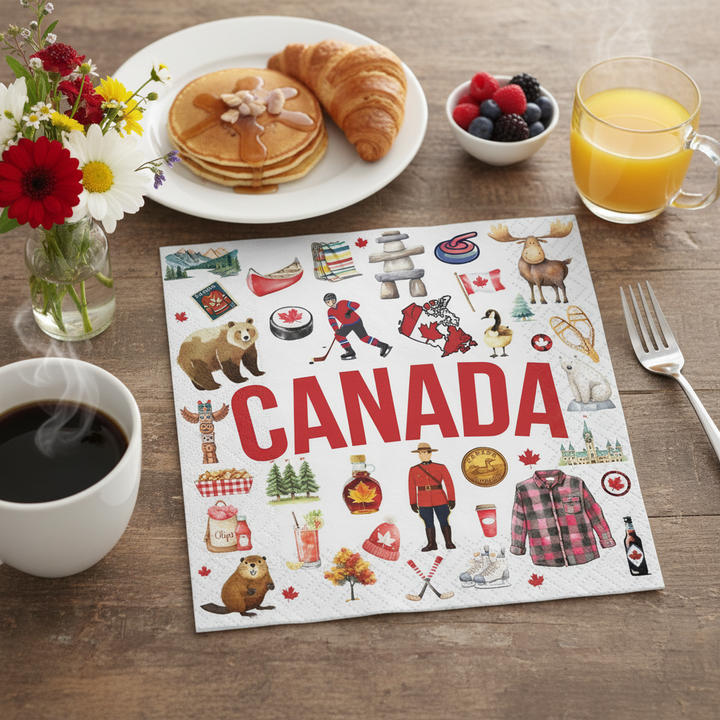 Canada Icon Paper Luncheon Napkin