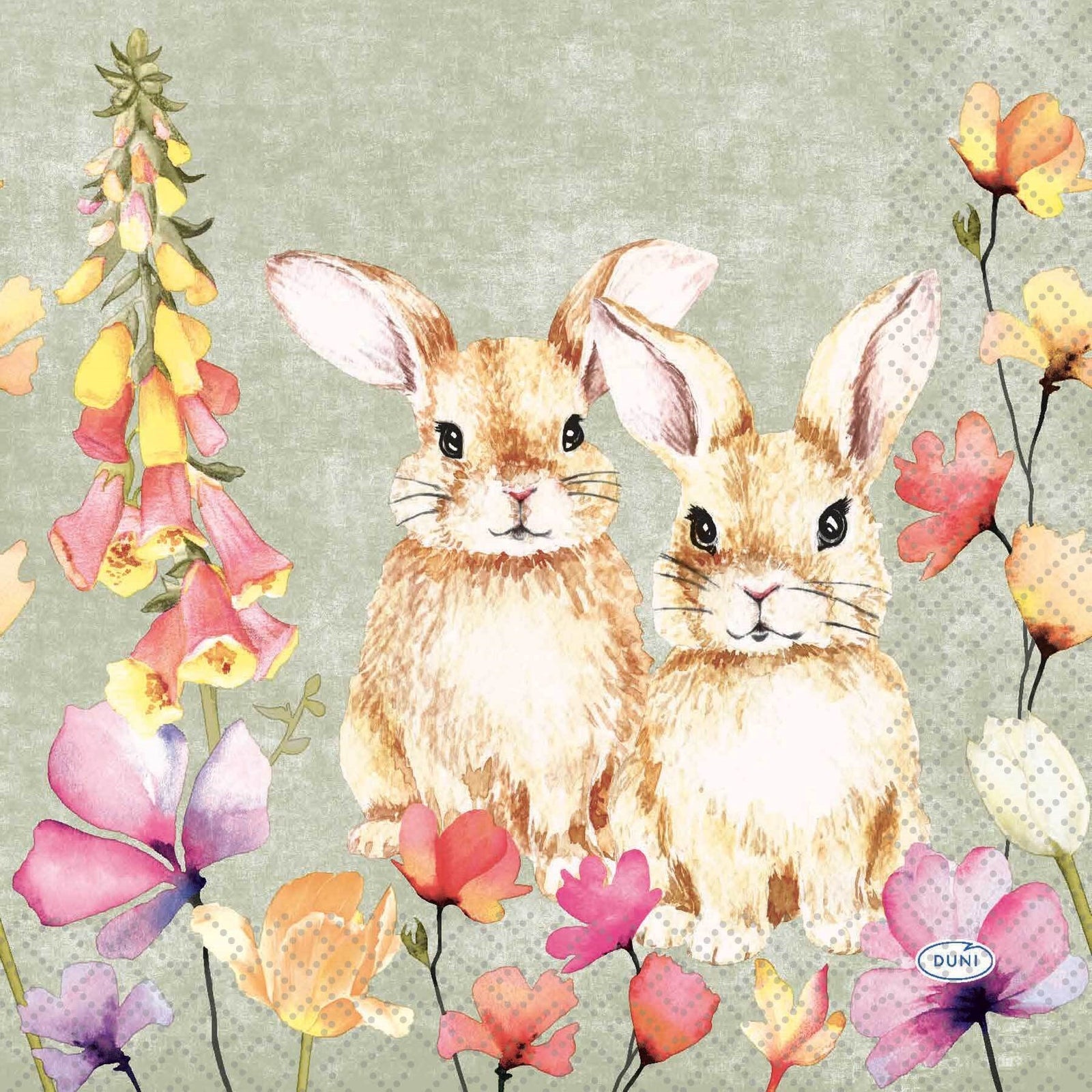 Paper Design Paper Napkin Floral Friends