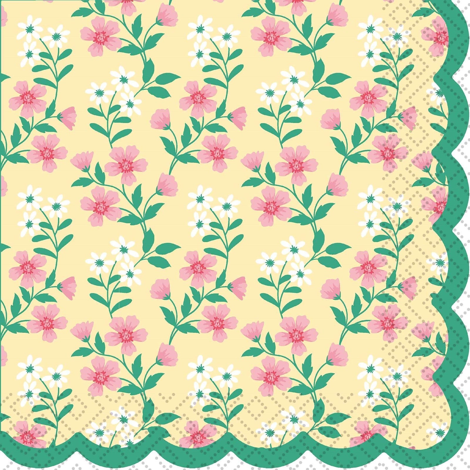 Paper Design Paper Napkin Ditsy Floral Yellow
