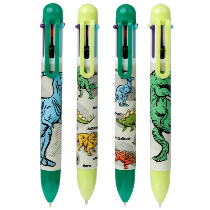 Puckator Dinosauria Multi-Colour Pen  PEN216  Assorted