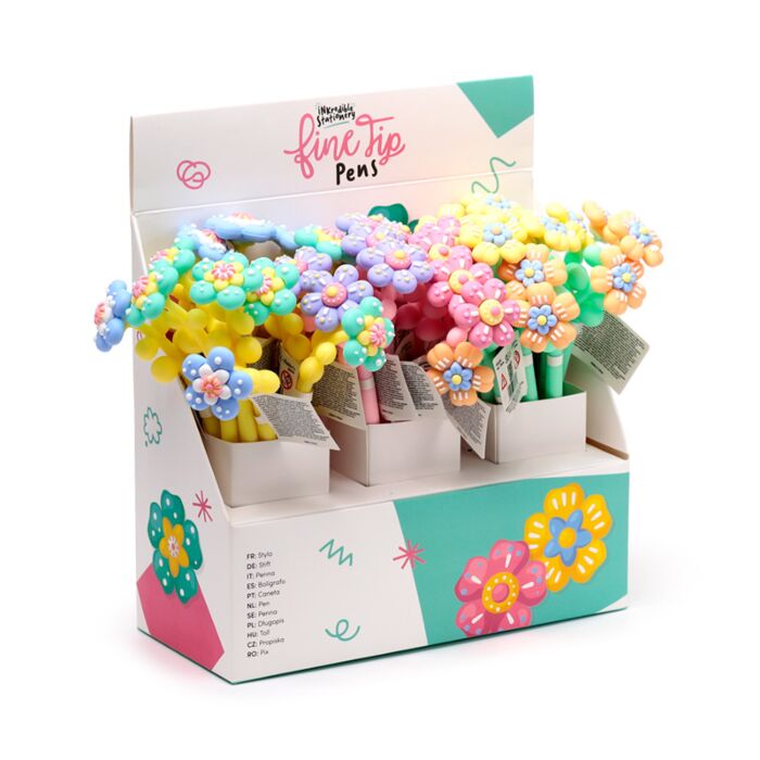 Puckator Wonderful Flower Fine Tip Pen  PEN259  Assorted