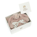 Jellycat Bashful Luxe Bunny Rosa Blankie   BLNK4ROS