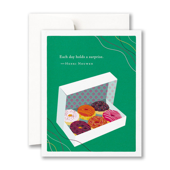 Compendium Birthday Card  -  Each day holds a surprise.
