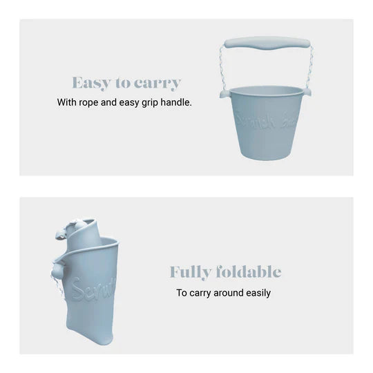Scrunch Bucket - Duck Egg Blue