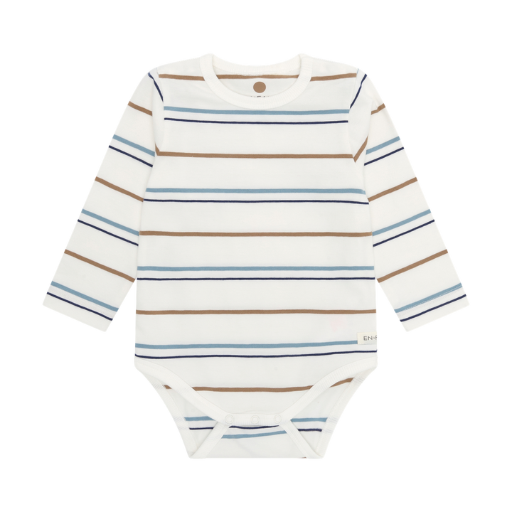Enfant Baby Boy Long Sleeve Stripe Bodysuit   215389-1021
