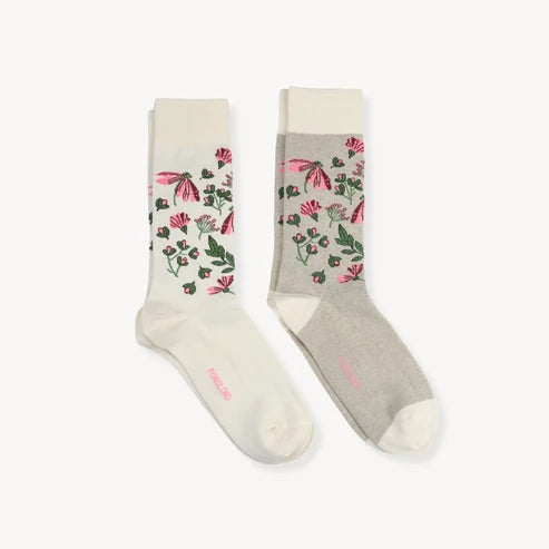 Pokoloko Botanical/Solid Socks Set/2 Wildflower
