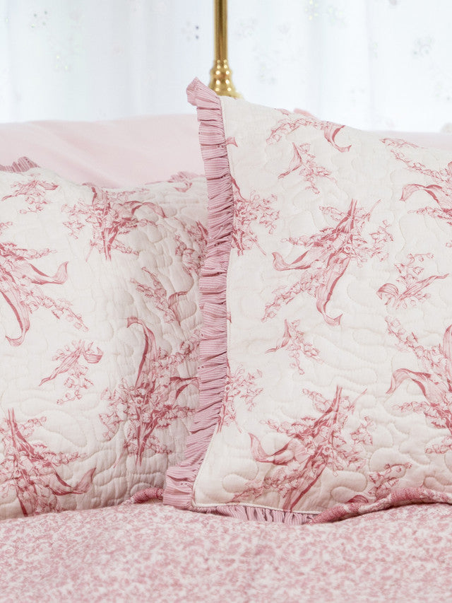 April Cornell Lily Valley Pillow Sham Set/2 Rose