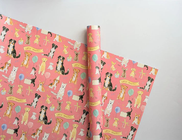 Almedia Dog Pawty Gift Wrap