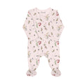 Coccoli Baby Footie      PZM5944-602   Pink Snow Berries