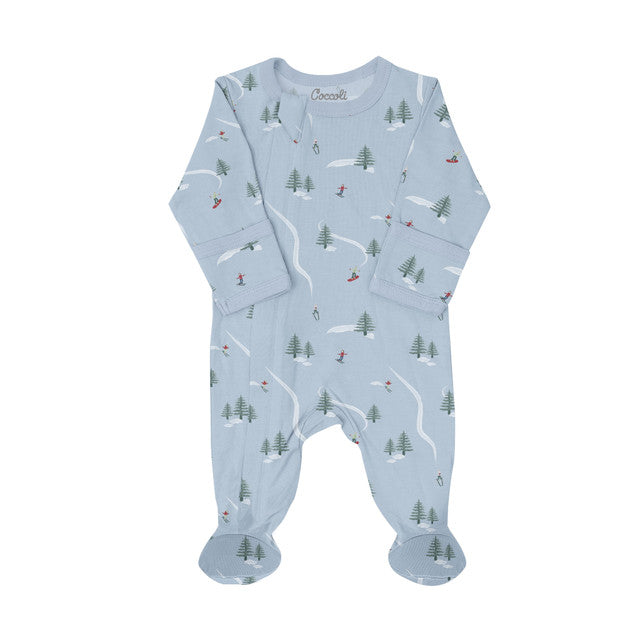 Coccoli Baby Footie   PZM5953-843   Ski Hill Fun