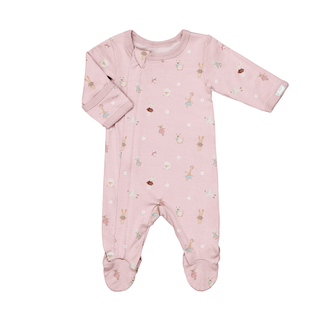 Coccoli Baby Girl Zipper Footie  PZM6131-600