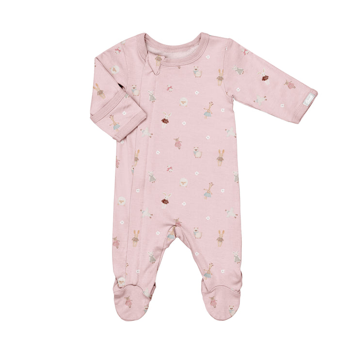 Coccoli Baby Girl Zipper Footie  PZM6131-600