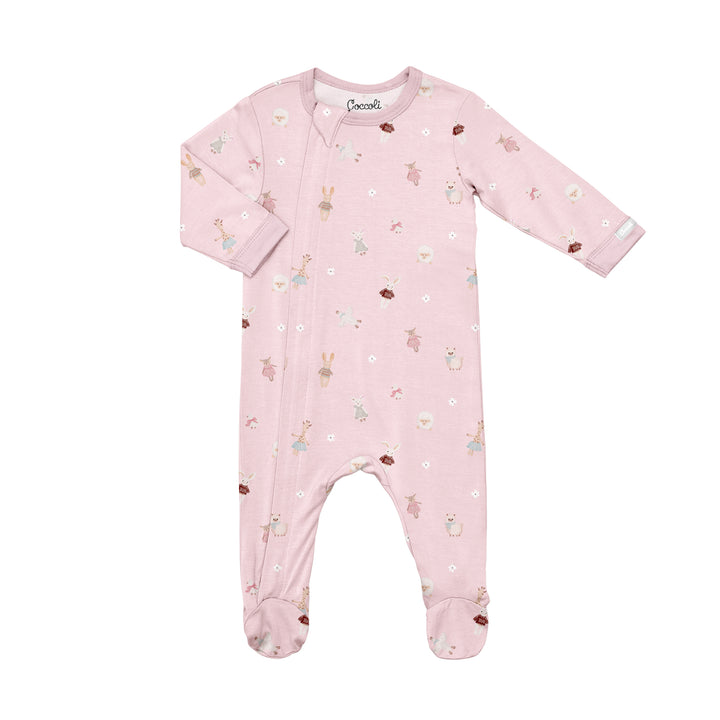 Coccoli Baby Girl Zipper Footie  PZM6131-600