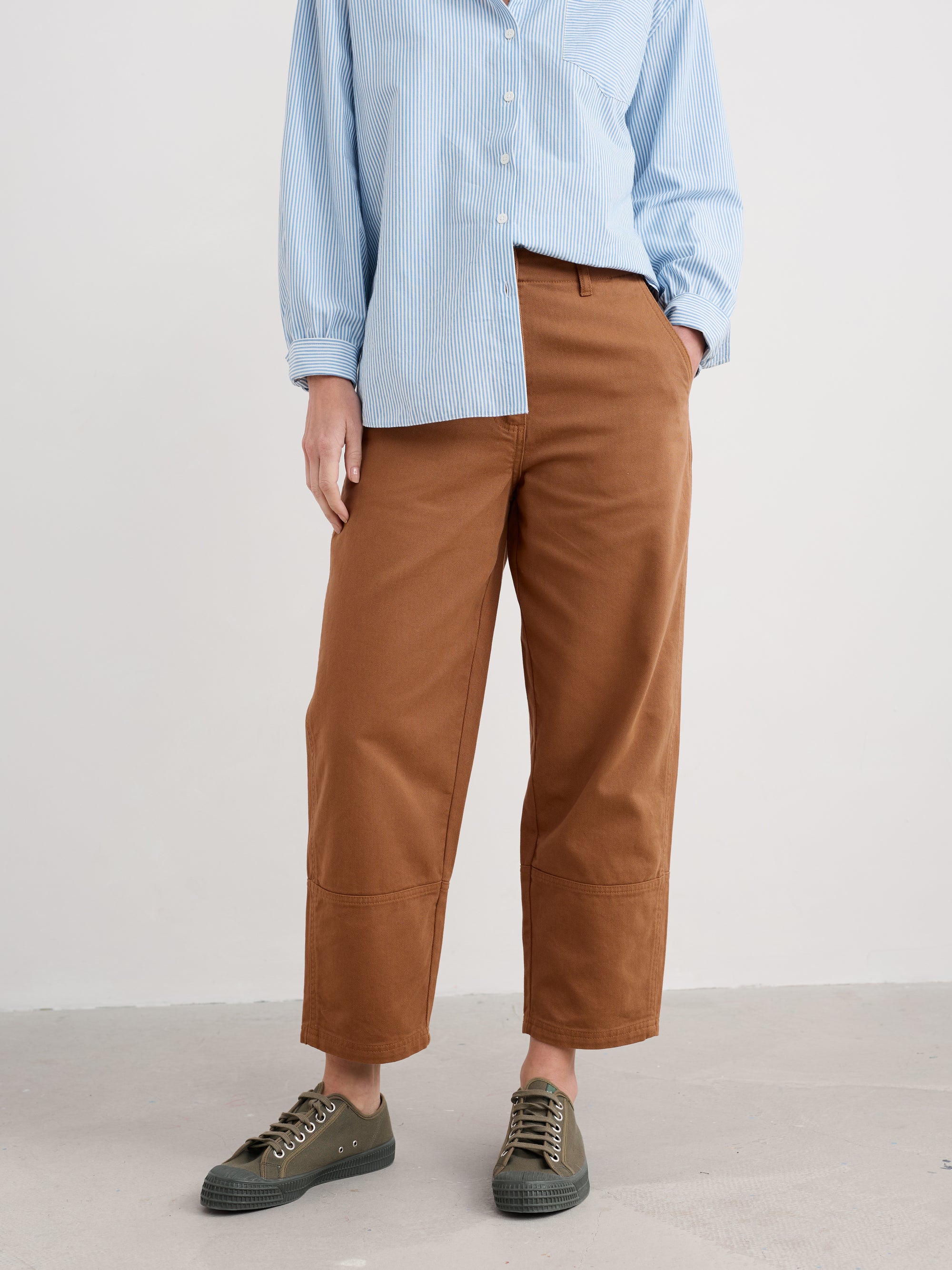 Seasalt Painted Forms Trouser AW25125L1 Brown