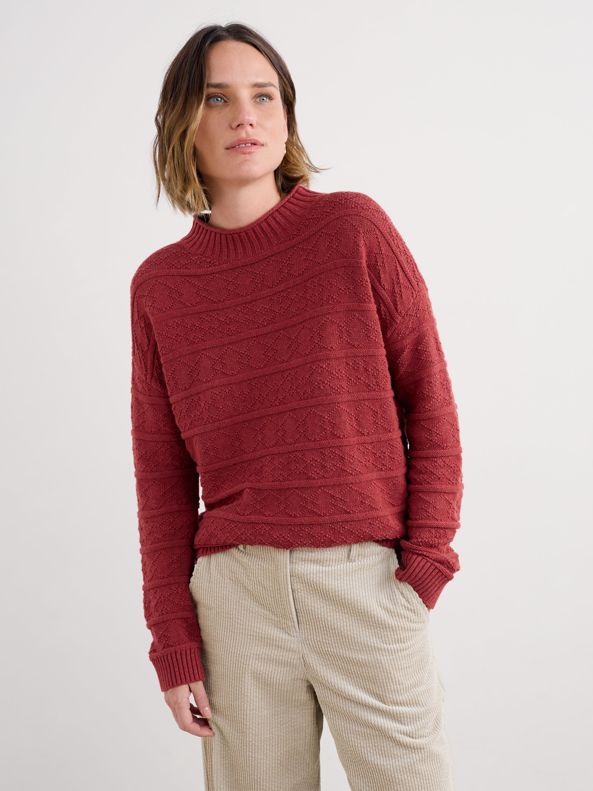 Seasalt Penkestle Pullover - Red Sail