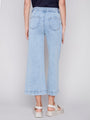 Charlie B Wide Leg Pant with Patch Pockets  C5478  Blue Jean