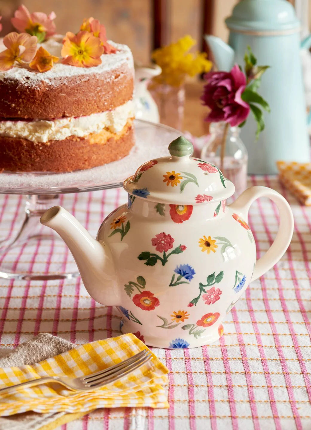 Emma Bridgewater Poppies & Pinks 3 Cup Teapot