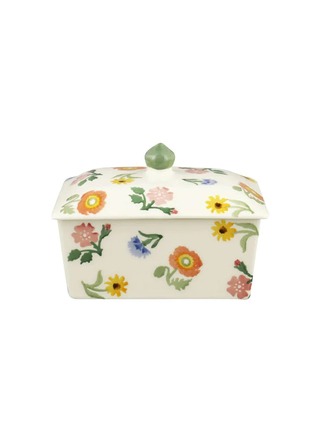Emma Bridgewater Poppies & Pinks Small Butter Dish