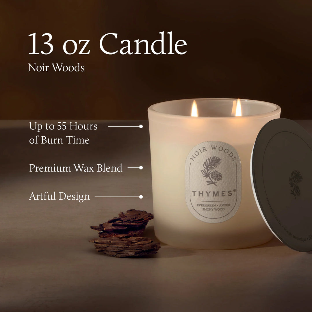 Thymes The Hours Edit Candle  -  Noir Woods