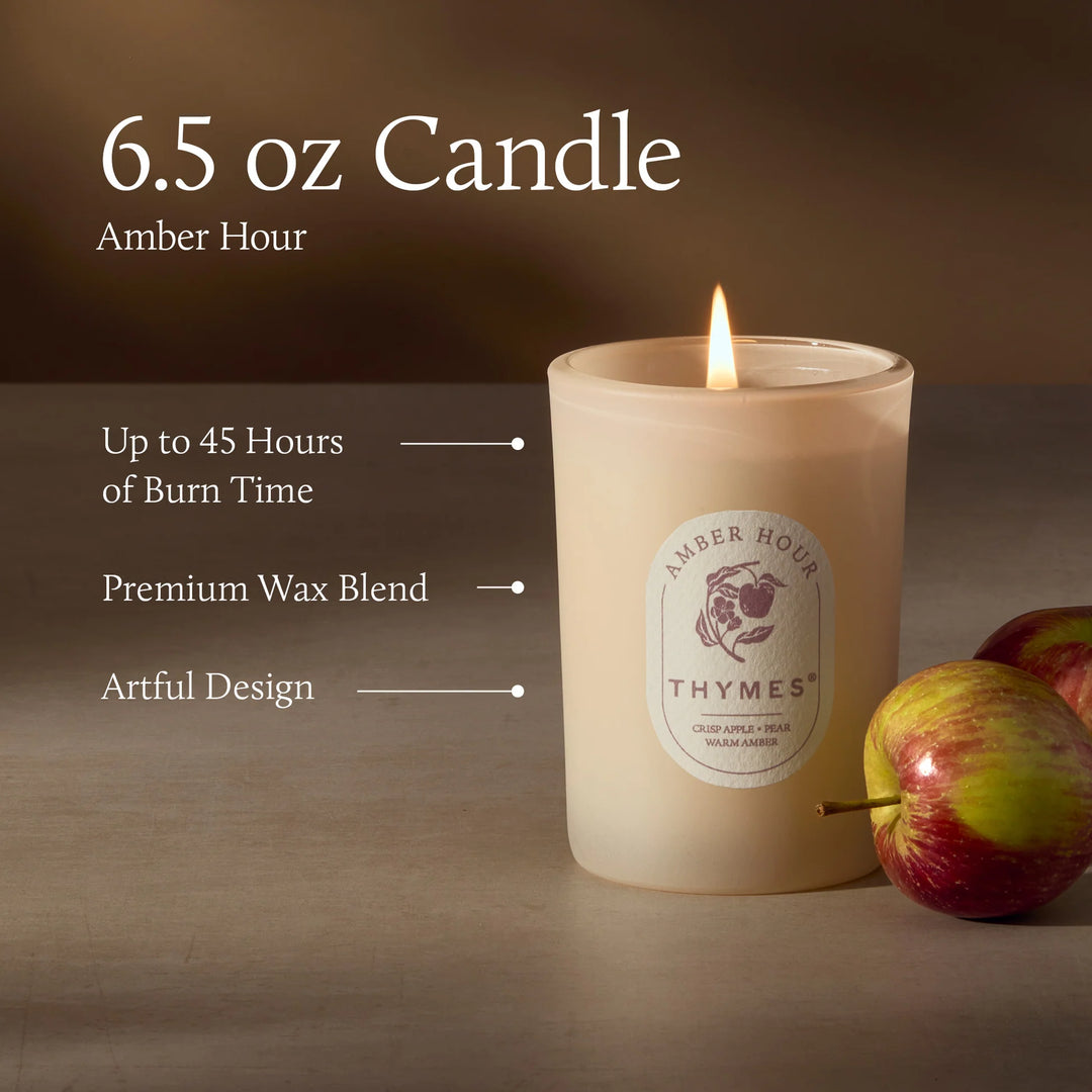 Thymes The Hours Edit Box Candle  -  Amber Hour