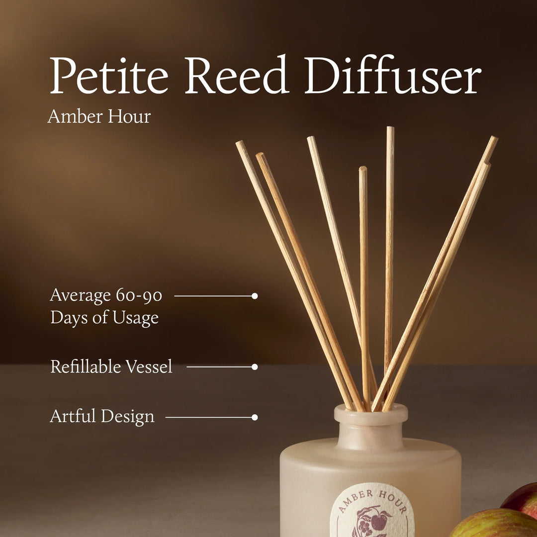 Thymes The Hours Edit Petite Reed Fragrance Diffuser  -  Amber Hour