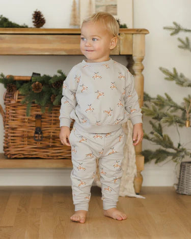 Quincy Mae Baby Relaxed Fleece Sweatpant   QM456KCAJ   Reindeer **