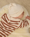 Quincy Mae Knotted Baby Hat  QMA004BRTHN  -  Natural
