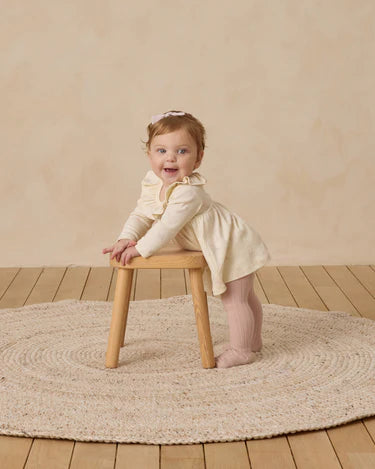 Quincy Mae Baby Girl Ruffle Collar Dress   QM573THUF   Snow Owls