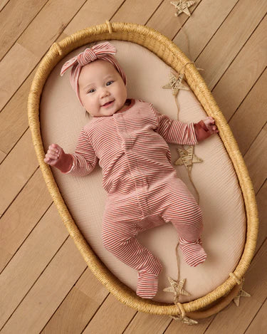 Quincy Mae Velour Bow Headband    QMA090FORE   Candy Stripe