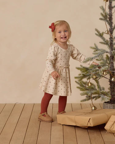 Quincy Mae Baby Girl Alda Dress  QM589ARTX   Holly Berry