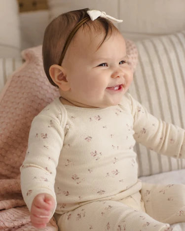 Quincy Mae Ribbed Tee & Legging Set   QM285FLDY   Fall Ditsy